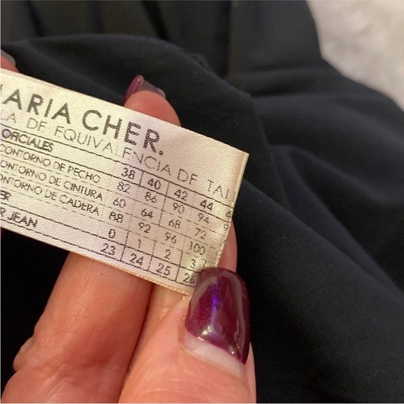 Maria Cher Elegant Black  gemstone embellished Jumpsuit, M - Picture 11 of 12